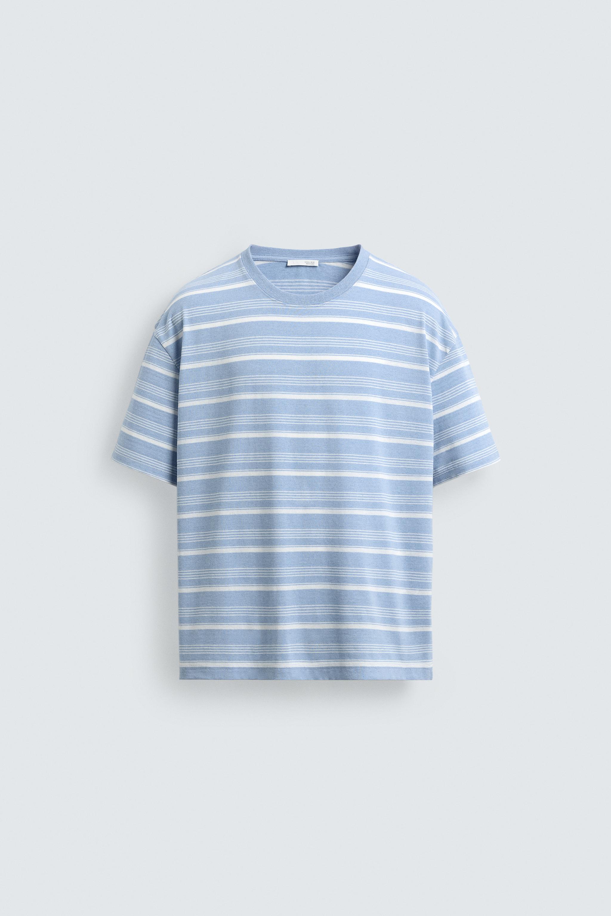WASHED STRIPED T-SHIRT